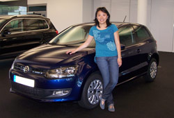 Dr. Yue C. aus  Darmstadt über ihren neuen Volkswagen Polo