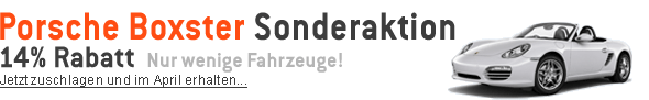 Porsche Boxster Sonderaktion