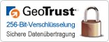 256-Bit-Verschl&uuml;sselung. Sichere Daten&uuml;bertragung.