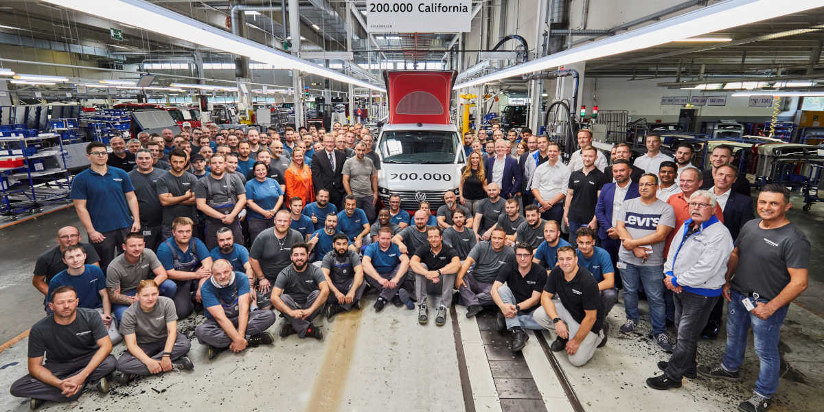 VW California Produktion Jubiläum 200.000