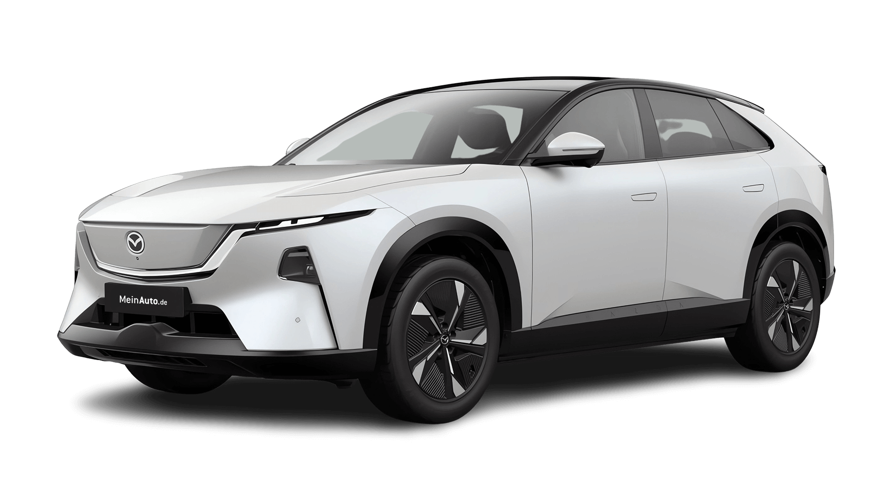 Frontansicht eines Mazda CX-6e, freigestellt