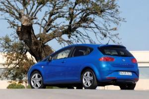 Der Seat Leon hinten