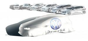 Der neue VW Golf 7 mit Vorgängern