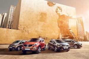 Kia mit den FIFA World Cup Sondermodellen