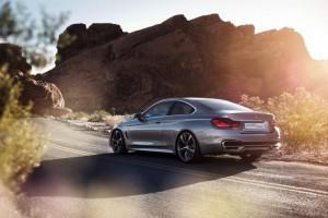 Neues BMW 4er Coupe Concept hinten Seite