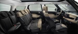 fiat 500l living sieben sitze innenraum