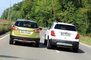 chevrolet trax suzuki sx4 s-cross hinten test