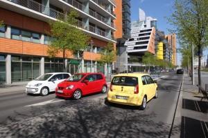 VW up Seat Mii Skoda Citigo Test hinten vorne