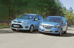 ford c-max opel meriva test 2014