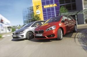 vw golf sportsvan bmw 2er active tourer test 2015