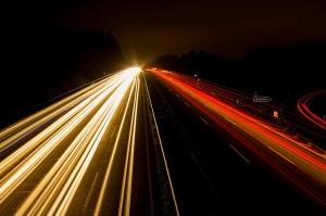 Autobahn bei Nacht Autobahn bei Nacht