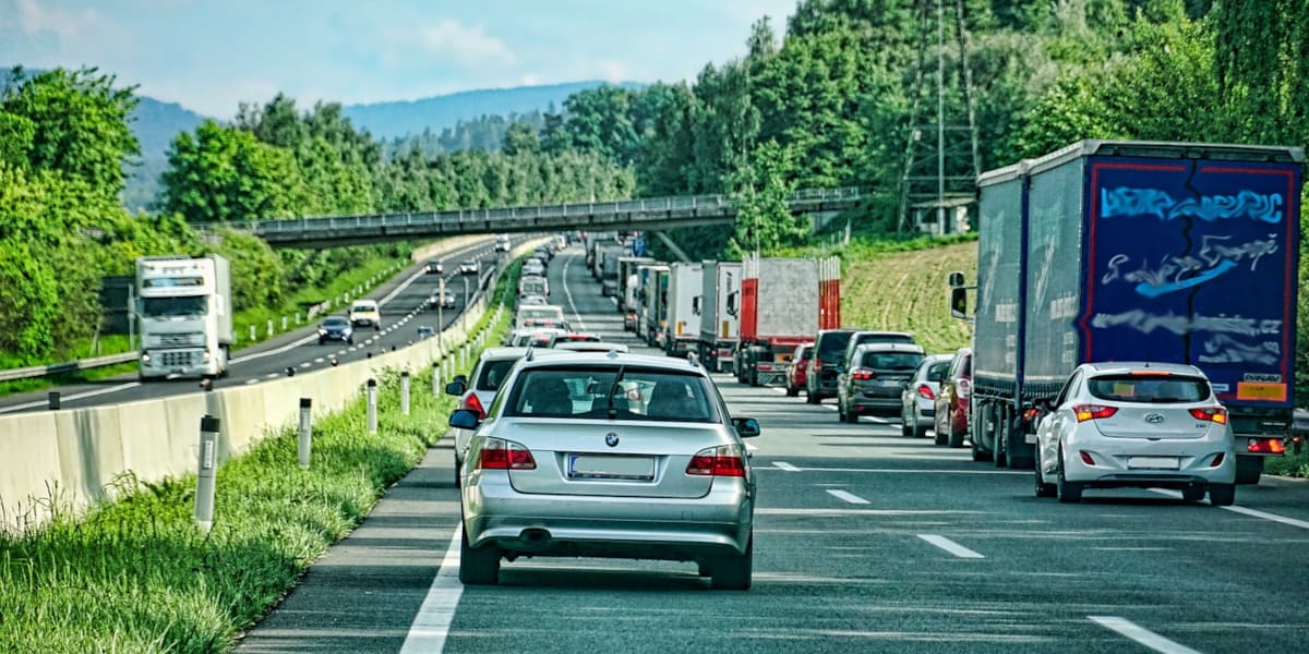 Stau Autobahn