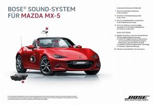 Mazda MX-5 BOSE Sound-System 2015