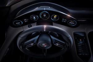 Porsche Mission E Concept Car 2015 cockpit