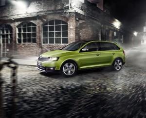 SKODA Rapid Spaceback ScoutLine 2015 dynamisch seite