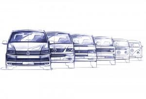 VW T6 2015 Presseskizzen