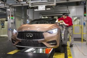 Infiniti Q30 Produktion Start 2015 Lackkontrolle