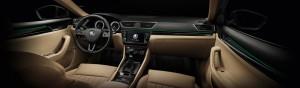 Skoda Superb 2015 innen Cockpit ambientenbeleuchtung