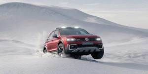 VW Tiguan GTE Active Concept Studie 2016 außen vorne dynamisch