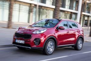 Kia Sportage 2016 außen seite dynamisch