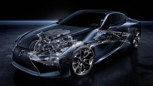 Lexus LC 500 2016 technik motor