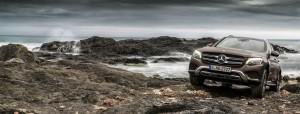 Mercedes GLC 2016 außen vorne offroad braun