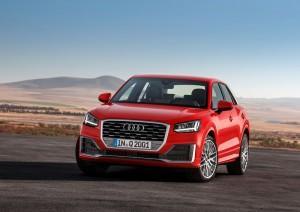 Audi Q2 2016 rot außen statisch vorne