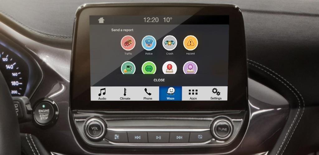 Ford SYNC 3 (2018) Waze als Verkehrs und NavigationsApp