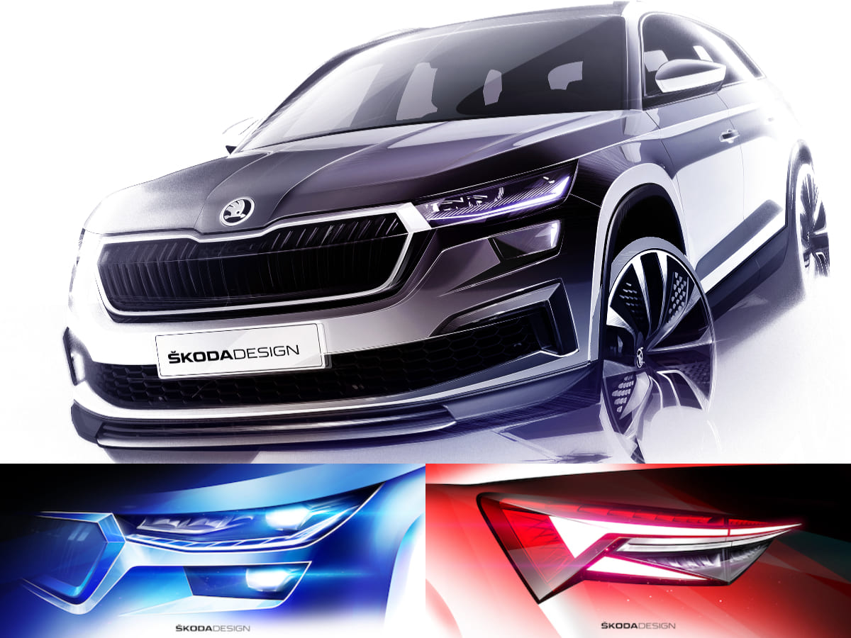 Skoda Kodiaq Design Collage