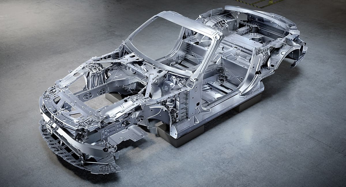 r Rohbau des neues Mercedes-AMG SL