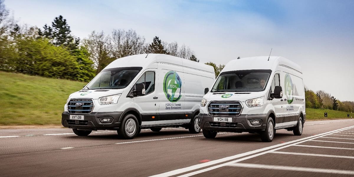 Ford E-Transit Testfahrten