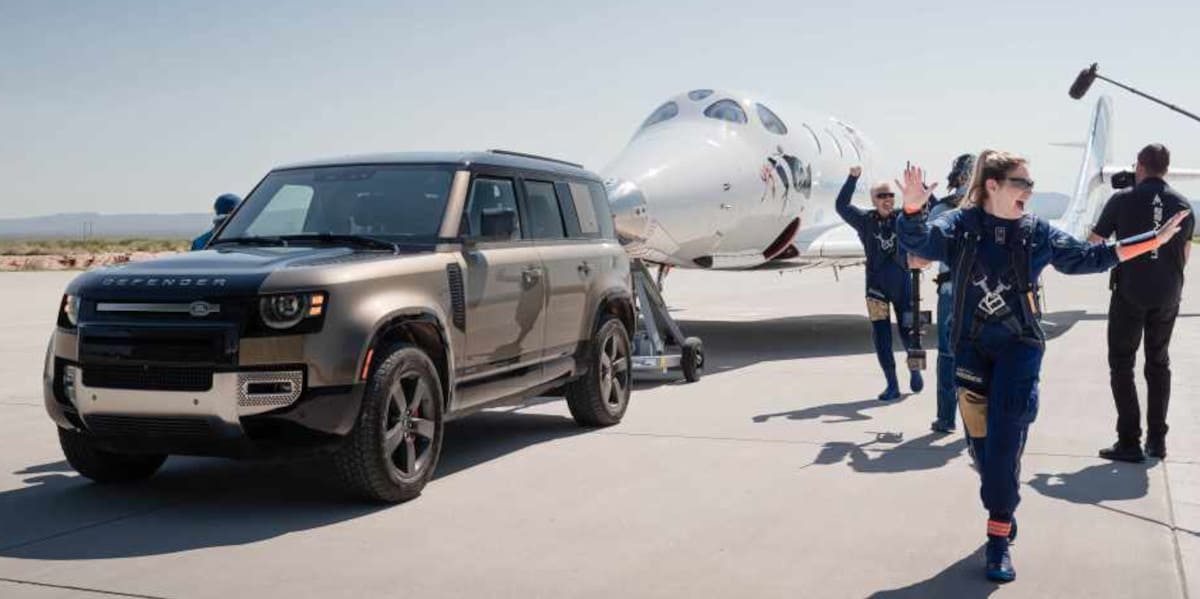 Land Rover Richard Branson Virgin Weltall Weltraum Unity