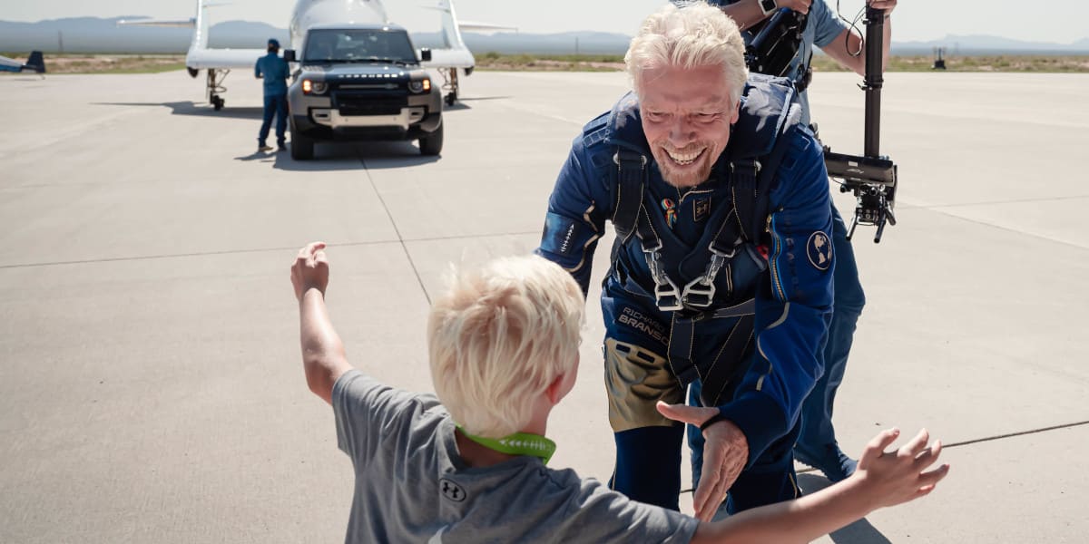 Land Rover Richard Branson Virgin Weltall Weltraum Unity