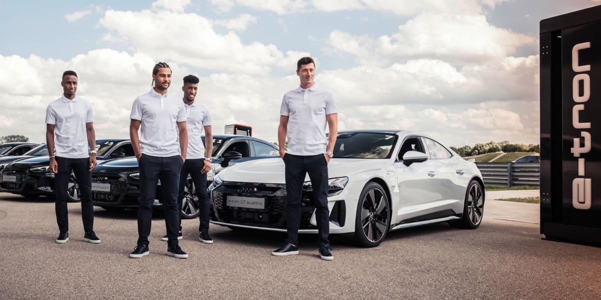 Audi e-tron GT FC BAyern München Fußball Bundesliga