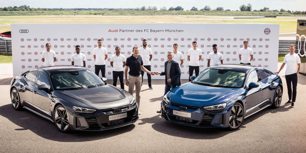Audi e-tron GT FC BAyern München Fußball Bundesliga