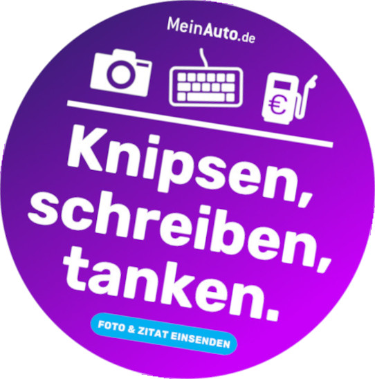 Werbung Kundenmeinung MeinAuto.de - Knipsen schreiben tanken schräg