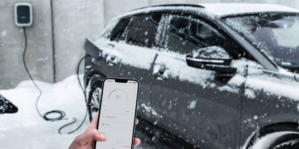 Audi Elektroauto Winter Aufladen