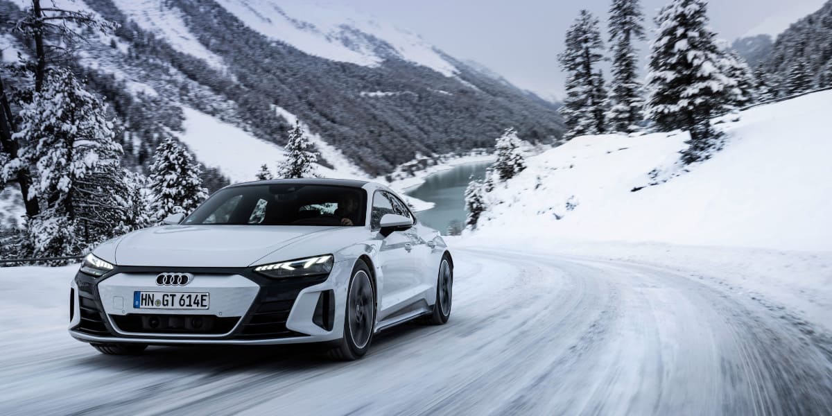Audi e-tron GT quattro Winter Schnee