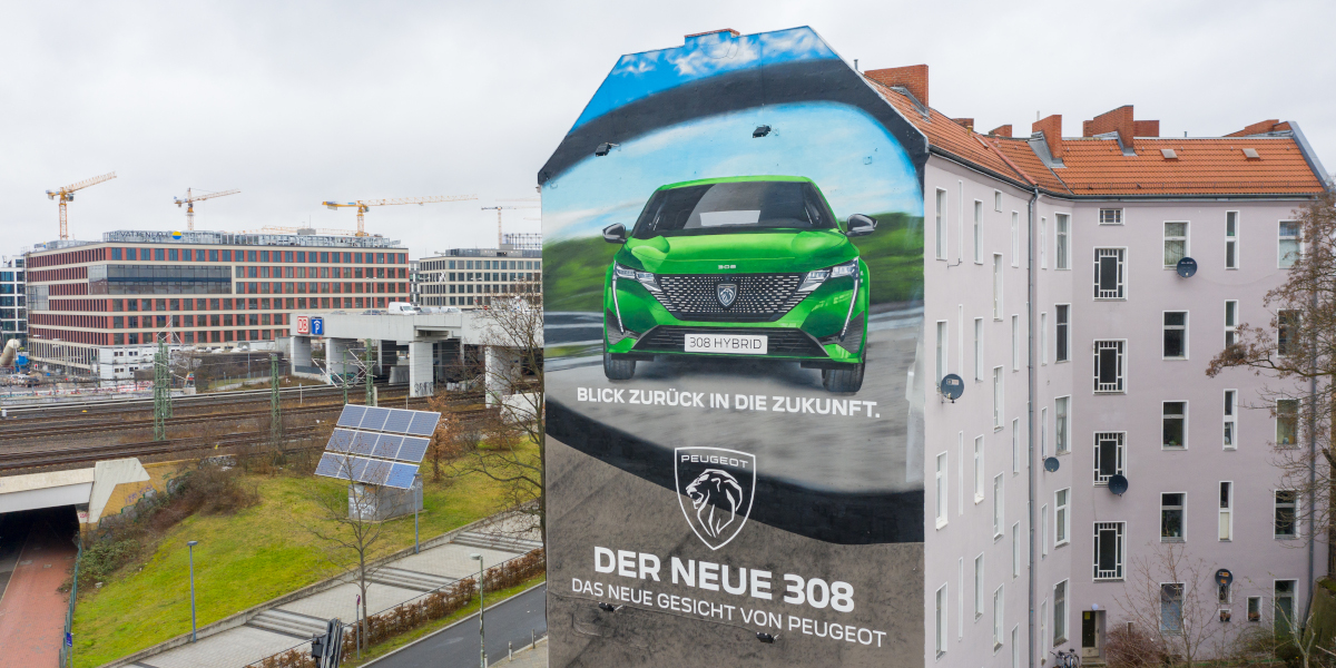 Peugeot 308 Werbung Berlin