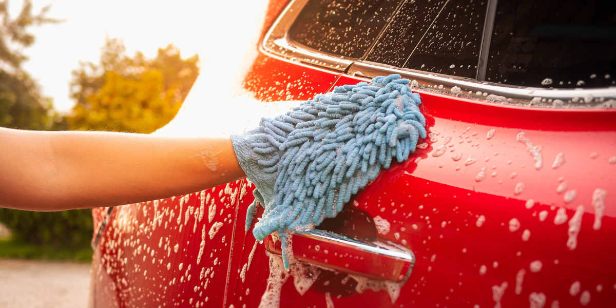 Auto waschen Schwamm