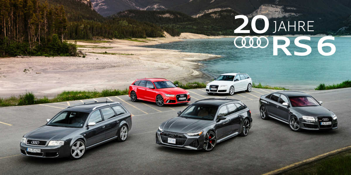 Audi RS 6: Vier Generationen in 20 Jahren