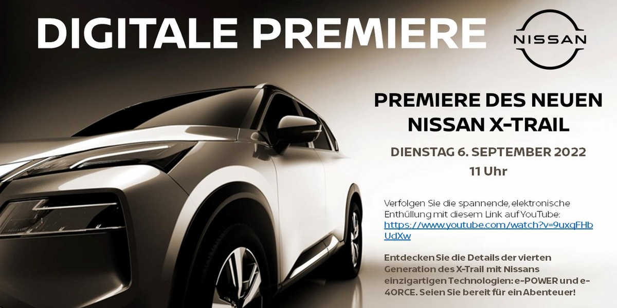 Digitale Premiere des neuen Nissan X-Trail