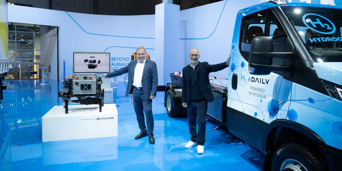 IVECO eDAILY FCEV Hyundai Brennstoffzellen IAA