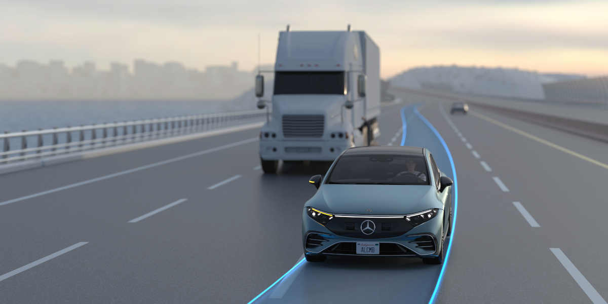 Mercedes-Benz Automatischer Spurwechsel