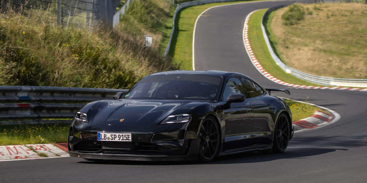 Porsche Taycan Vorserienauto Nürburgring