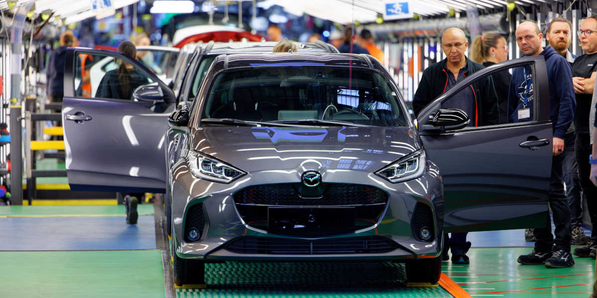 Mazda2 Produktion Werk Fließband